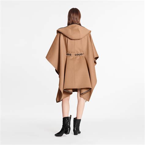 louis vuitton hooded cape coat with belt|Hooded Cape .